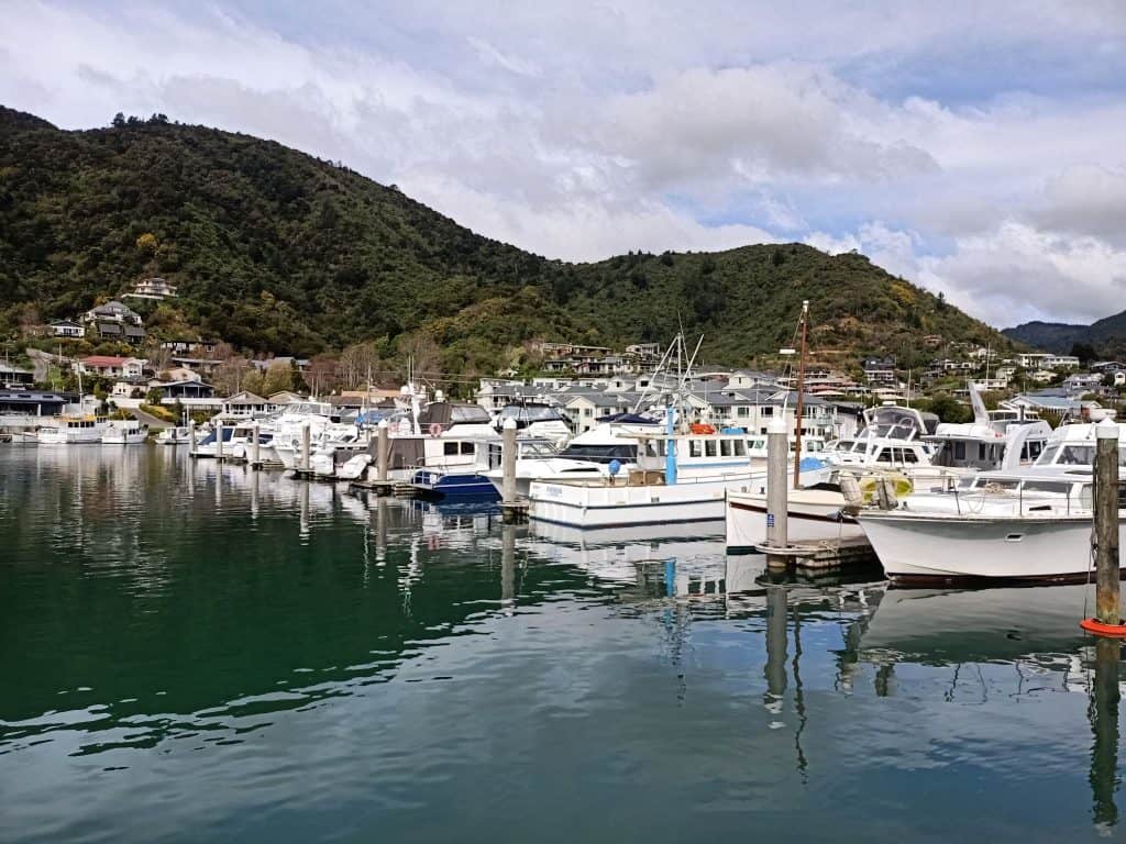 Boats in Waikawa marina